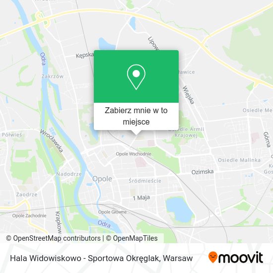 Mapa Hala Widowiskowo - Sportowa Okręglak