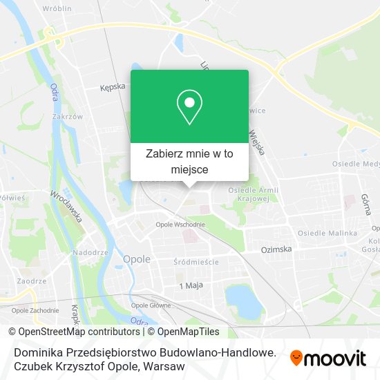 Mapa Dominika Przedsiębiorstwo Budowlano-Handlowe. Czubek Krzysztof Opole