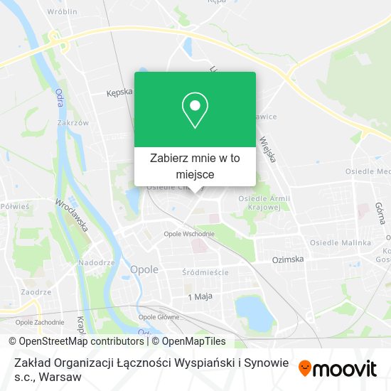 Mapa Zakład Organizacji Łączności Wyspiański i Synowie s.c.