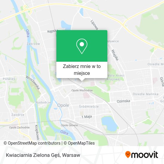 Mapa Kwiaciarnia Zielona Gęś