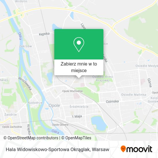 Mapa Hala Widowiskowo-Sportowa Okrąglak