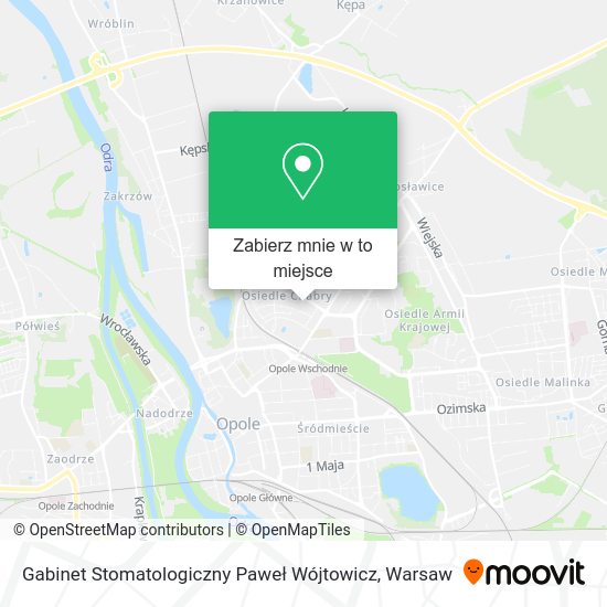 Mapa Gabinet Stomatologiczny Paweł Wójtowicz