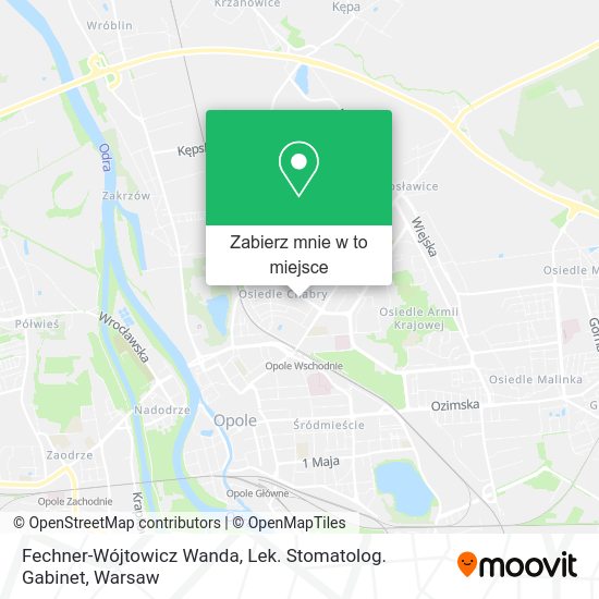 Mapa Fechner-Wójtowicz Wanda, Lek. Stomatolog. Gabinet
