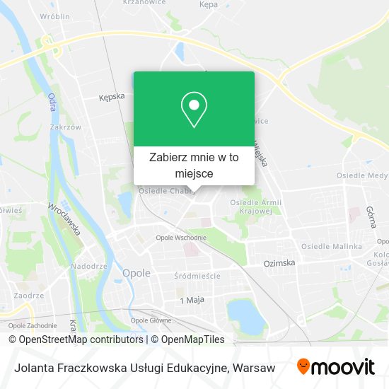 Mapa Jolanta Fraczkowska Usługi Edukacyjne