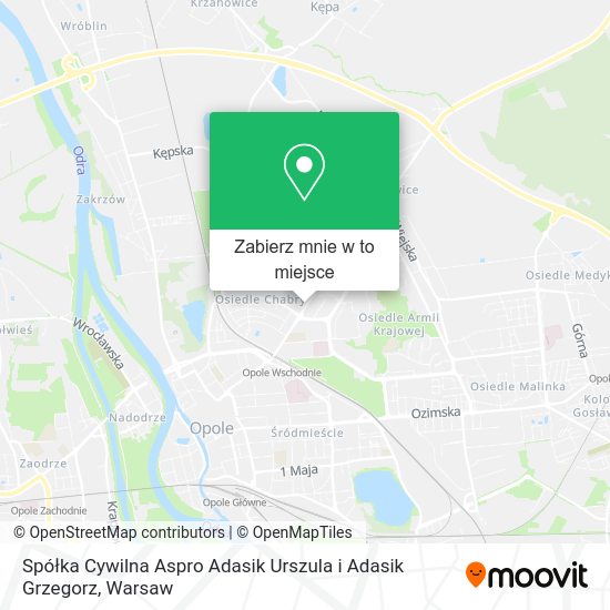 Mapa Spółka Cywilna Aspro Adasik Urszula i Adasik Grzegorz