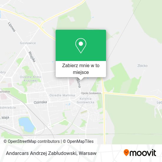 Mapa Andarcars Andrzej Zabłudowski