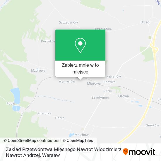 Mapa Zakład Przetwórstwa Mięsnego Nawrot Włodzimierz Nawrot Andrzej