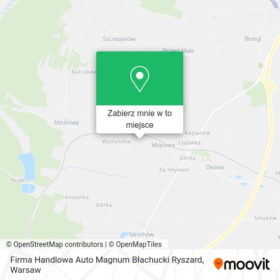 Mapa Firma Handlowa Auto Magnum Błachucki Ryszard