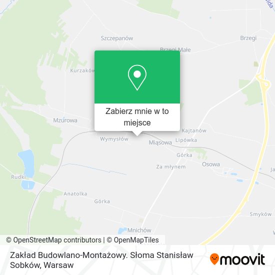 Mapa Zakład Budowlano-Montażowy. Słoma Stanisław Sobków