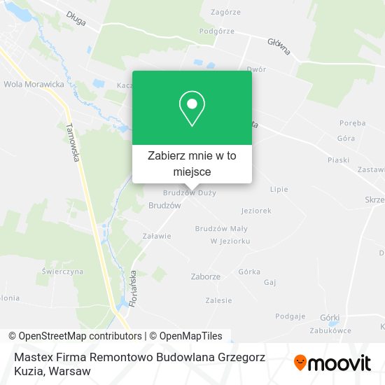 Mapa Mastex Firma Remontowo Budowlana Grzegorz Kuzia