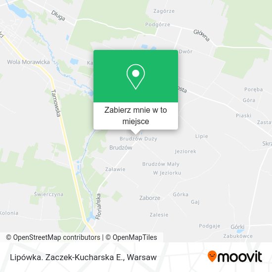 Mapa Lipówka. Zaczek-Kucharska E.