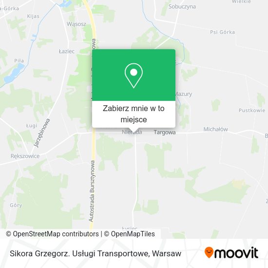 Mapa Sikora Grzegorz. Usługi Transportowe