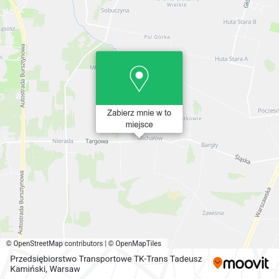 Mapa Przedsiębiorstwo Transportowe TK-Trans Tadeusz Kamiński