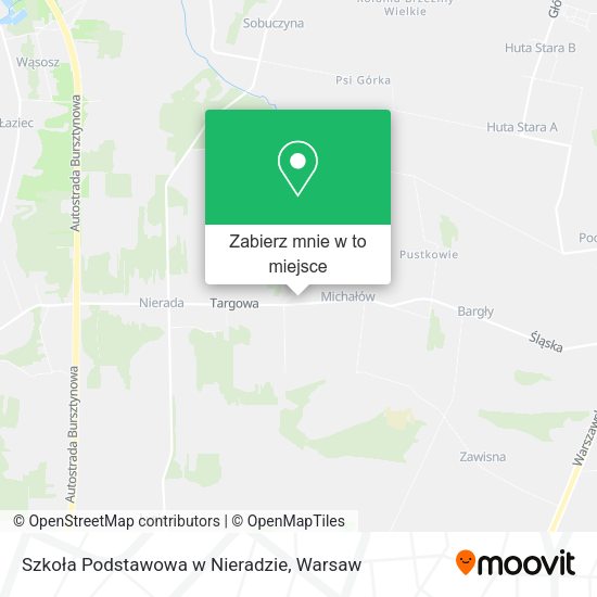 Mapa Szkoła Podstawowa w Nieradzie