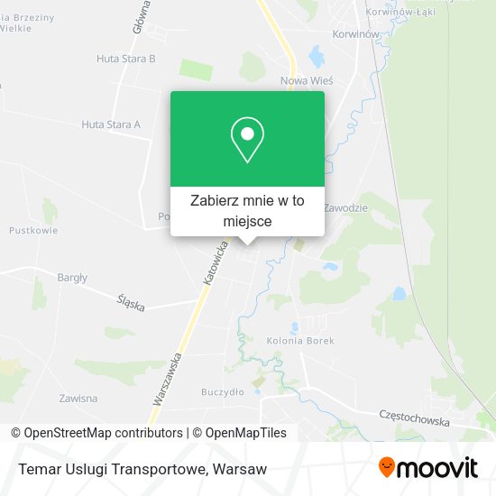 Mapa Temar Uslugi Transportowe