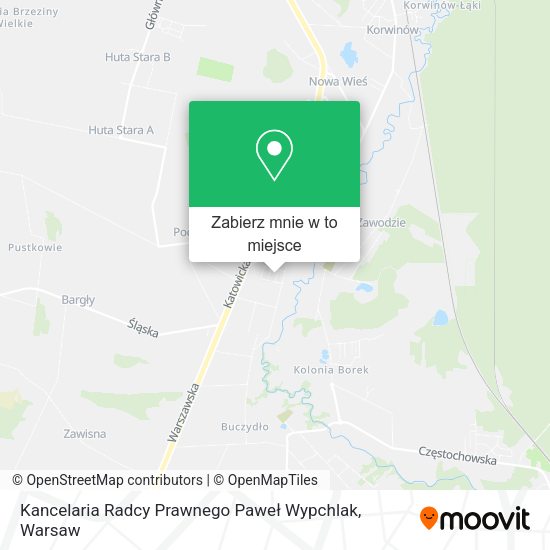 Mapa Kancelaria Radcy Prawnego Paweł Wypchlak