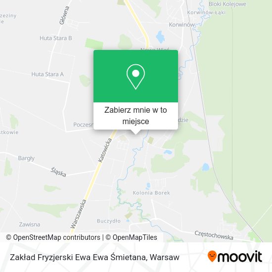 Mapa Zakład Fryzjerski Ewa Ewa Śmietana