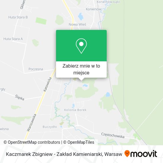 Mapa Kaczmarek Zbigniew - Zakład Kamieniarski