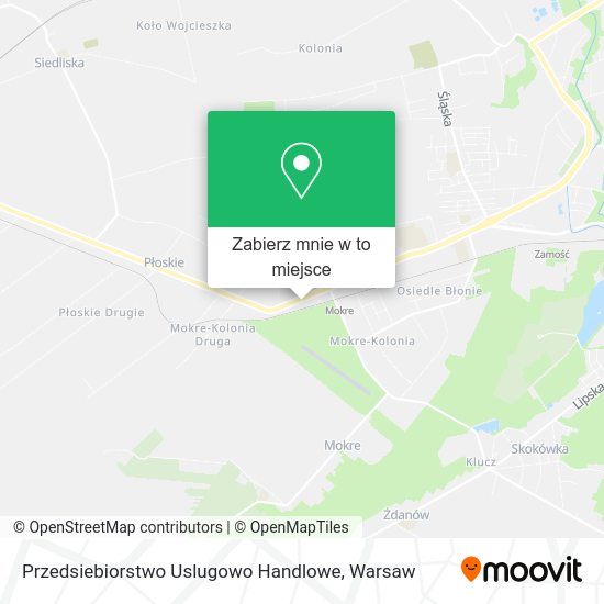 Mapa Przedsiebiorstwo Uslugowo Handlowe