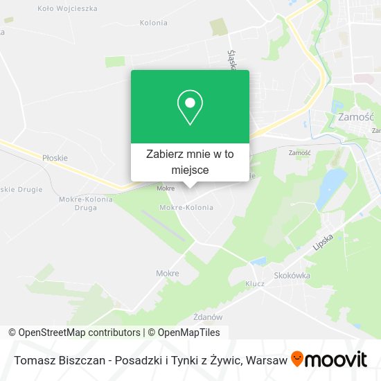 Mapa Tomasz Biszczan - Posadzki i Tynki z Żywic