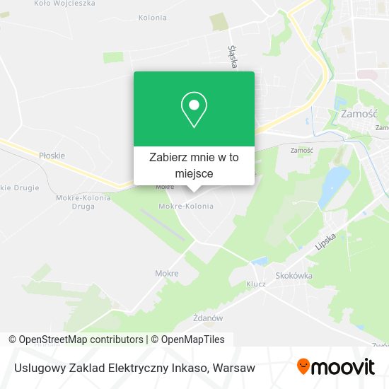 Mapa Uslugowy Zaklad Elektryczny Inkaso