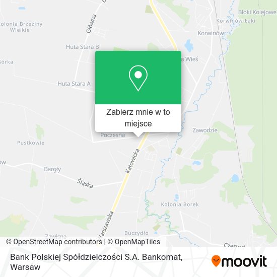 Mapa Bank Polskiej Spółdzielczości S.A. Bankomat