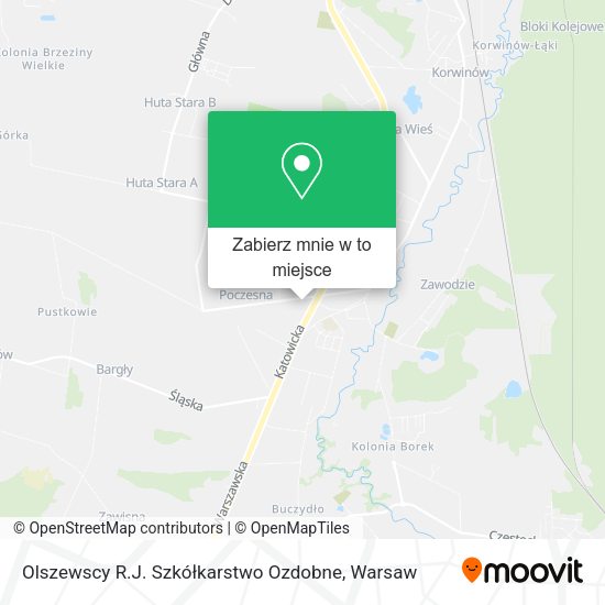 Mapa Olszewscy R.J. Szkółkarstwo Ozdobne