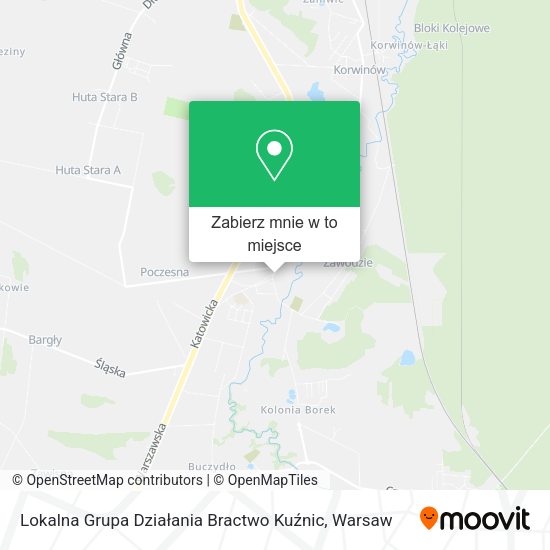 Mapa Lokalna Grupa Działania Bractwo Kuźnic