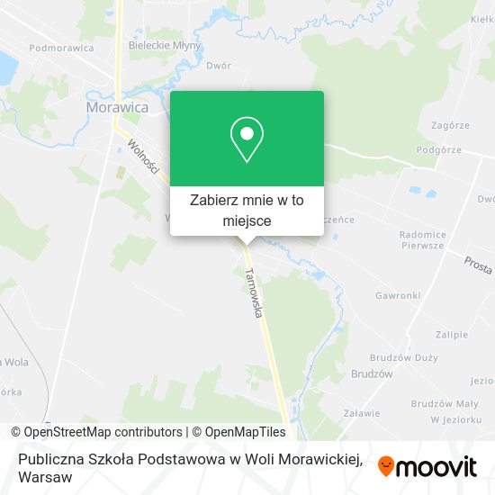 Mapa Publiczna Szkoła Podstawowa w Woli Morawickiej