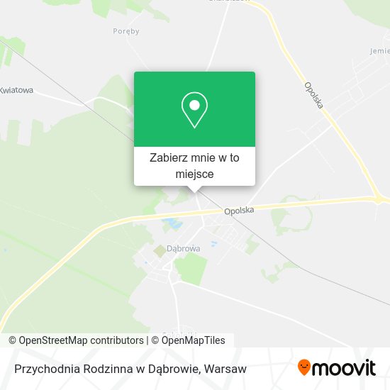 Mapa Przychodnia Rodzinna w Dąbrowie