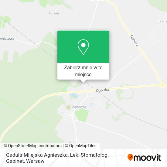 Mapa Gadula-Milejska Agnieszka, Lek. Stomatolog. Gabinet