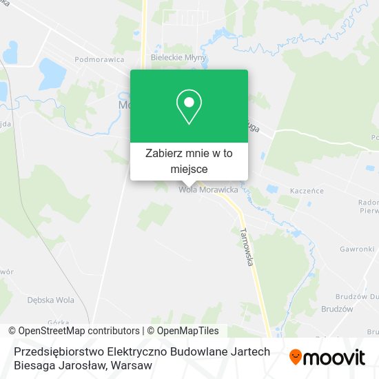 Mapa Przedsiębiorstwo Elektryczno Budowlane Jartech Biesaga Jarosław