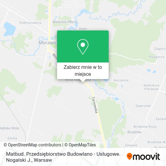 Mapa Matbud. Przedsiębiorstwo Budowlano - Usługowe. Nogalski J.