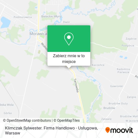 Mapa Klimczak Sylwester. Firma Handlowo - Usługowa