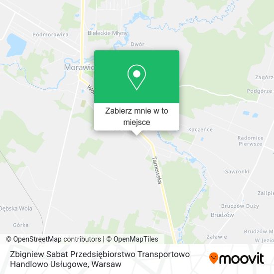 Mapa Zbigniew Sabat Przedsiębiorstwo Transportowo Handlowo Usługowe