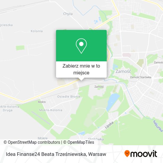 Mapa Idea Finanse24 Beata Trześniewska