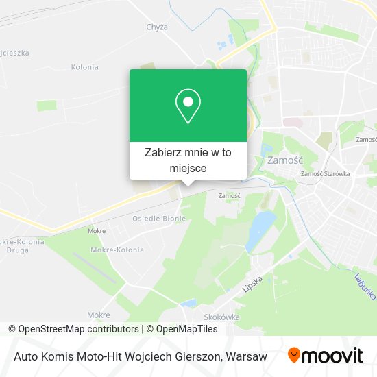 Mapa Auto Komis Moto-Hit Wojciech Gierszon