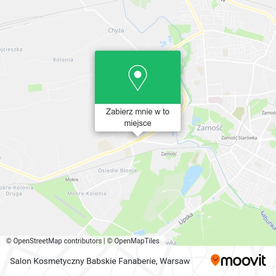 Mapa Salon Kosmetyczny Babskie Fanaberie