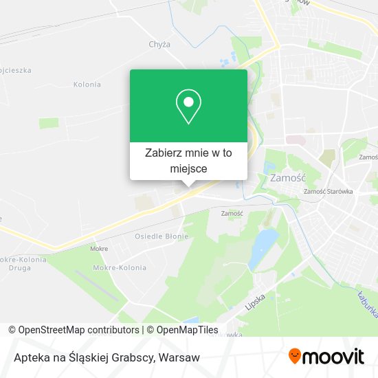 Mapa Apteka na Śląskiej Grabscy