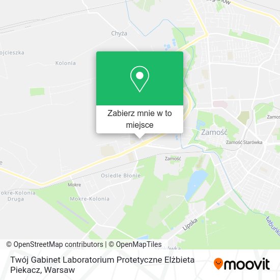 Mapa Twój Gabinet Laboratorium Protetyczne Elżbieta Piekacz