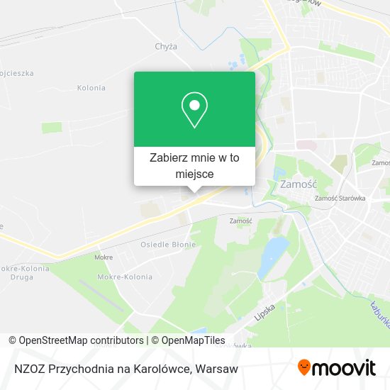 Mapa NZOZ Przychodnia na Karolówce