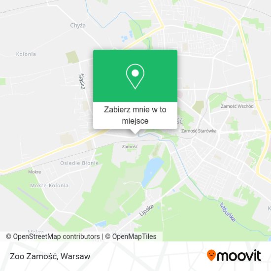 Mapa Zoo Zamość