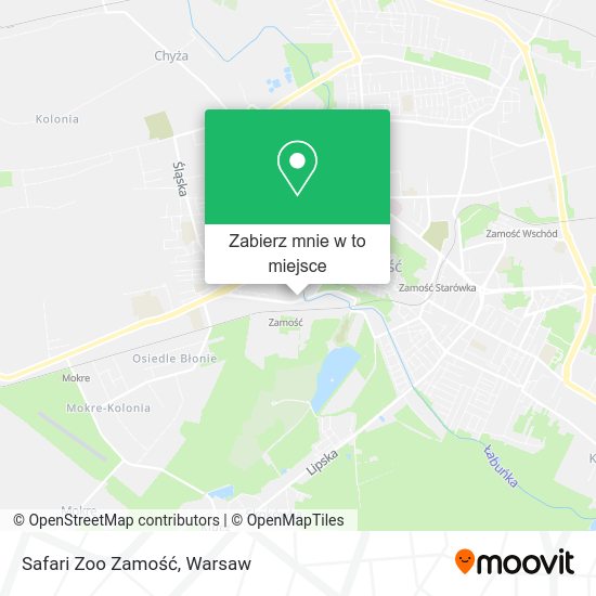 Mapa Safari Zoo Zamość