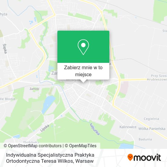 Mapa Indywidualna Specjalistyczna Praktyka Ortodontyczna Teresa Wilkos