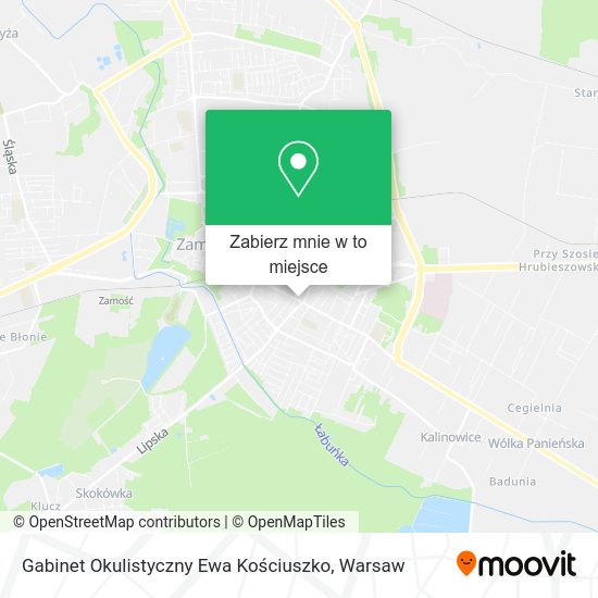 Mapa Gabinet Okulistyczny Ewa Kościuszko