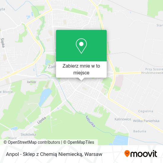 Mapa Anpol - Sklep z Chemią Niemiecką