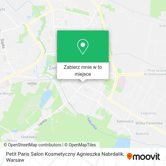 Mapa Petit Paris Salon Kosmetyczny Agnieszka Nabrdalik