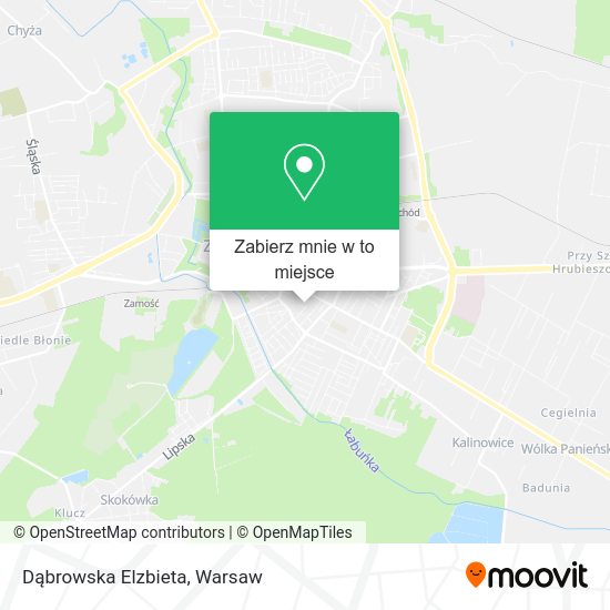 Mapa Dąbrowska Elzbieta