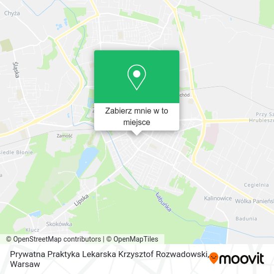 Mapa Prywatna Praktyka Lekarska Krzysztof Rozwadowski