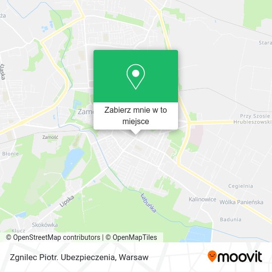 Mapa Zgnilec Piotr. Ubezpieczenia